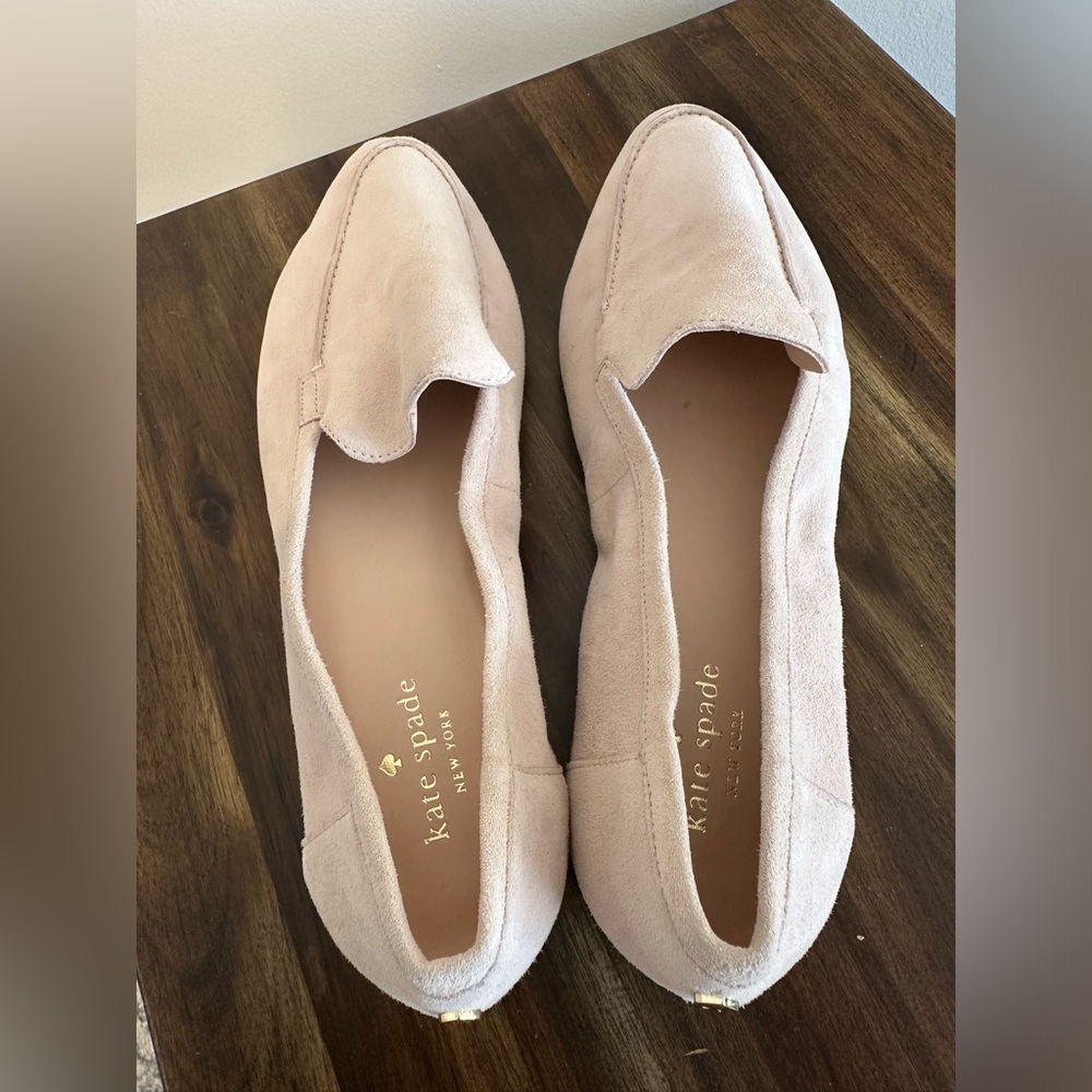 kate spade Blush Pink Suede Loafers - Picture 2 of 10